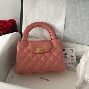 Chanel Kelly Nano small bag in coral pink